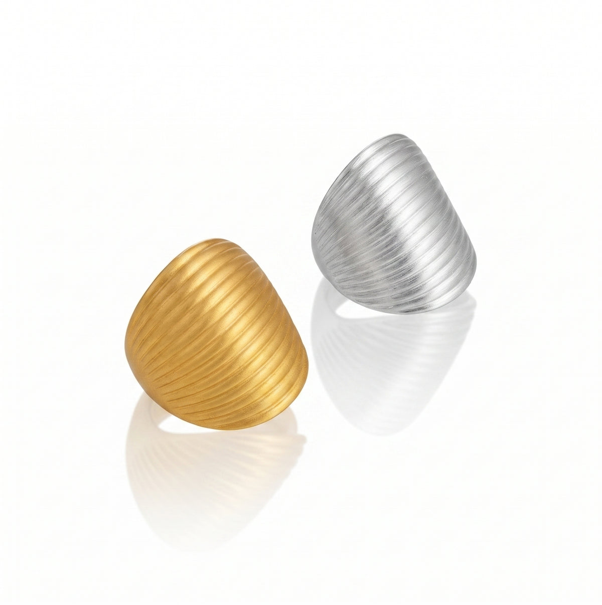 Sun Open Ring | 18K Gold & Silver PVD Plated Stainless Steel
