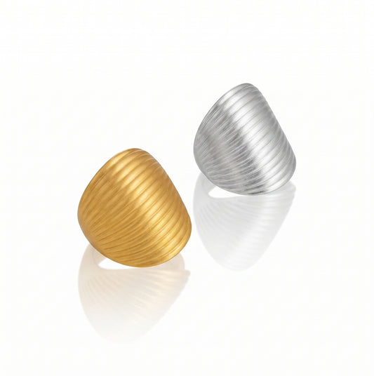 Sun Open Ring | 18K Gold & Silver PVD Plated Stainless Steel