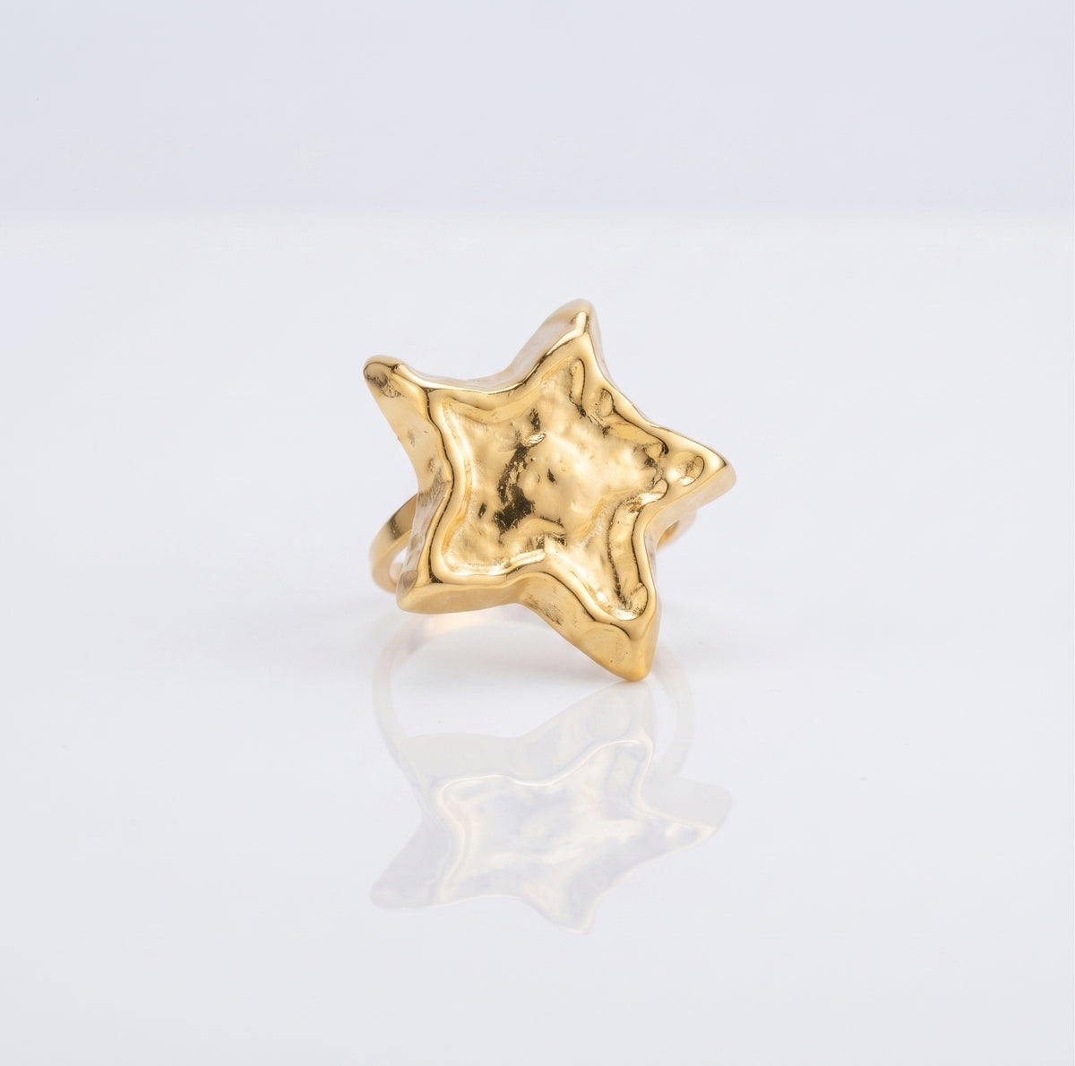 Star Open Ring | 18K Gold & Silver PVD Plated Stainless Steel